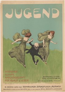 Plakat do magazynu Jugend autorstwa Ludwig von Zumbusch