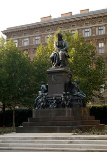 Pomnik ku czci niemieckiego kompozytora Ludwiga van Beethovena (1770-1827) wykonany przez Kaspara von Zumbuscha (1830-1915). Wiedeń, Austria autorstwa Ludwig von Zumbusch