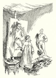Ilustracja do Portretu Doriana Graya autorstwa Oscara Wilde