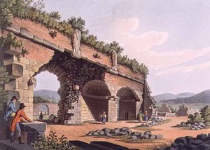 Część Wielkiej Galerii Świątyni Diany, Efez, tablica 42 z "Widoków w Dominiach Osmańskich", pub. przez R. Bowyera autorstwa Luigi (after) Mayer