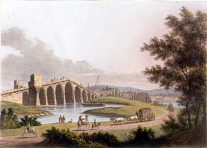 Ponte Grande w Rumunii, tablica 10 z „Widoków w dominiach osmańskich”, wyd. przez R. Bowyera