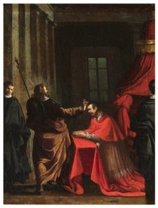 Transept Północny, Ołtarz San Rocco 1635, 45, Genovesino 1645, Signatura del Cardinal, Malowany po prawej stronie