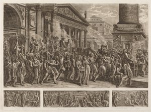 Prochy Trajana niesione w triumfalnej procesji autorstwa Luigi Ademollo