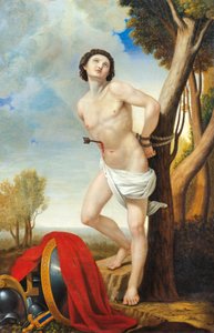 Męczeństwo św. Sebastiana, reż. Luigi Asioli (1817-77), olej na płótnie autorstwa Luigi Asioli