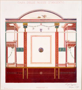 Dekoracje ścienne z Domu Srebrnego Wesela, Pompeje, 1897 r.
