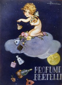 Reklama zapachów Bertelli. Ilustracja autorstwa Brisi (Busi). autorstwa Luigi Busi