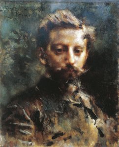 Portret Primo Levi, ok.1880 (olej na płótnie)
