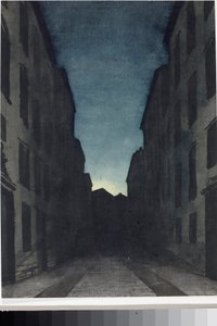 Perspektywa drogowa (akwarela, c.1825) autorstwa Luigi Garibbo