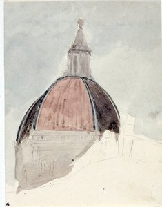 Kopuła kościoła Santa Maria del Fiore, Florencja (Akwarela