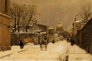Ulica w pobliżu Les Invalides, Paryż autorstwa Luigi Loir