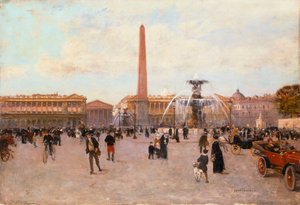 Place de la Concorde, autorstwa Luigi Loir