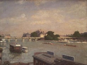 Ile de la Cite, Paryż autorstwa Luigi Loir