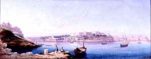 Port w Valletcie autorstwa Luigi Maria Galea