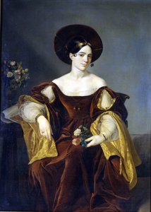 Maria de la Felicidad Malibran (1808 - 1836) Obraz Luigi Pedrazzi, Muzeum La Scala w Mediolanie autorstwa Luigi Pedrazzi