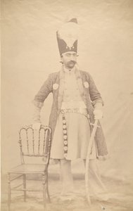 Nasiruddin Shah, ka. 1852-55. autorstwa Luigi Pesce