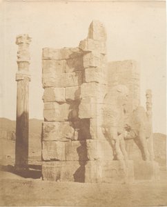 Wejście Porta di do ruin Persepolis, 1858. autorstwa Luigi Pesce