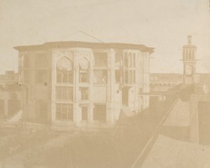 Teheran. Dom premiera Nezanneh, 1858. autorstwa Luigi Pesce