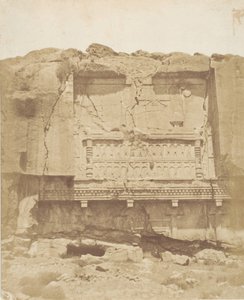 Grób na skale w Persepolis, 1858. autorstwa Luigi Pesce