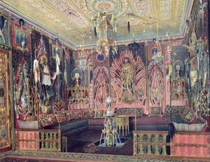 Sala Arabska w Pałacu Katarzyny w Carskim Siole, ok. 1850 (wc i kolor biały na papierze)
