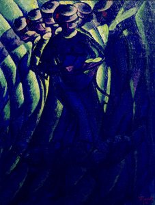 Streszczenie ruchów kobiety autorstwa Luigi Russolo