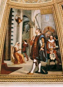 Galileo Galilei ogląda żyrandol kołyszący się w tę i z powrotem w katedrze w Pizie 1582