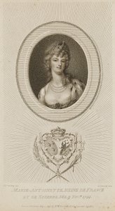 Maria Antonina, królowa Francji autorstwa Luigi Schiavonetti
