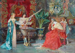 Muzyczne interludium, 1881 autorstwa Luis Alvarez Catalá