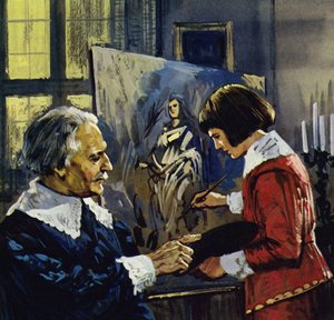 Anthony Van Dyck uczył się jako chłopiec u lokalnego malarza Henry