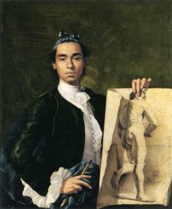 Autoportret na studiach akademickich autorstwa Luis Egidio Melendez
