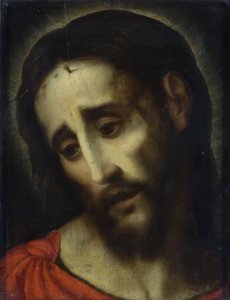 „Chrystus jako mąż boleści”, 1519-1586 autorstwa Luis de Morales