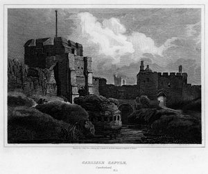 Zamek Carlisle, Cumberland (grawerowanie)