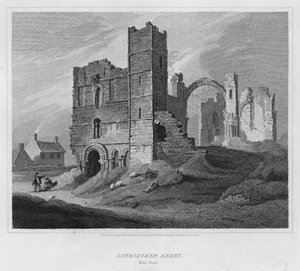 Opactwo Lindisfarne, Front Zachodni (grawerowanie)