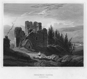 Zamek Thirlwall, Northumberland (rycina) autorstwa Luke (after) Clennell