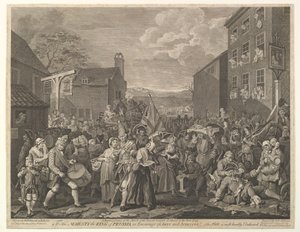 Marsz do Finchley-A Reprezentacja Marszu Gwardii w kierunku Szkocji..., 12 czerwca 1761.