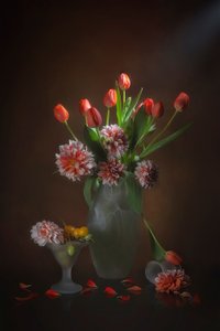 Elegancka martwa natura kwiatowa autorstwa Lydia Jacobs