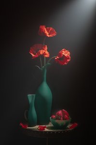 Elegancka martwa natura z makami autorstwa Lydia Jacobs