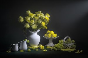 Świeża zielona martwa natura autorstwa Lydia Jacobs