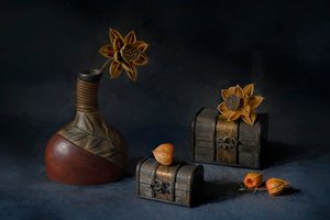 Rustykalna kompozycja botaniczna autorstwa Lydia Jacobs
