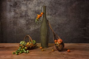 Rustykalna martwa natura ze zbiorami autorstwa Lydia Jacobs