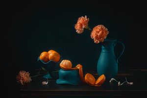 Barwne pomarańcze, martwa natura autorstwa Lydia Jacobs