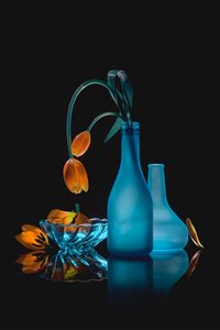 Martwa natura z więdnącymi tulipanami autorstwa Lydia Jacobs
