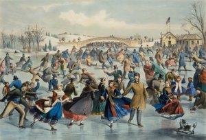 Central Park, Zima - Staw Łyżwiarski, 1862. autorstwa Lyman Wetmore Atwater