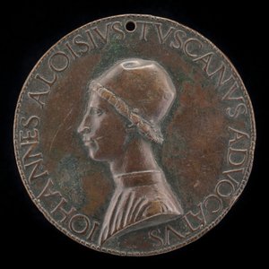 Giovanni Alvise Toscani, ok. 1930 r. 1450-1478, mediolański radca prawny, rzecznik konsystorski... [awers]. autorstwa Lysippus Junior