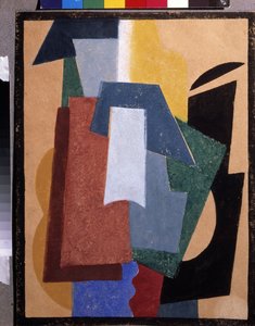 Wszystko. Peinture de Lyubov (Liubov) Sergeevna Popova (1889-1924), huile sir toile autorstwa Lyubov Sergeevna Popova