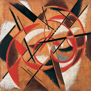 Budowa sił kosmicznych - Peinture de Lyubov Sergeevna Popova (1889-1924)