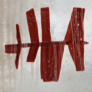 Teksturowane czerwone abstrakcyjne kształty