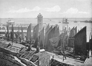 Słabe oświetlenie, North Shields, c1896
