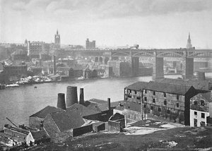 Newcastle-on-Tyne, z Rabbit Banks, c1896
