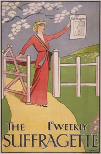 Plakat do gazety Sufrażystka, c1910-c1915 autorstwa M Bartels