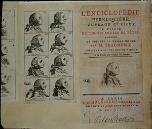 Encyklopedia perukarzy, wydana w Paryżu autorstwa M. Beaumont